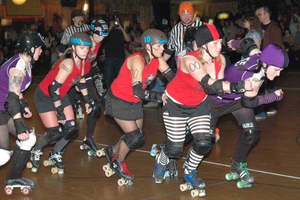 Bout with Rose City Rollergirls, March 21 2009