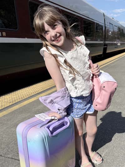 Skye with Amtrak 518; Aug 22, 2026